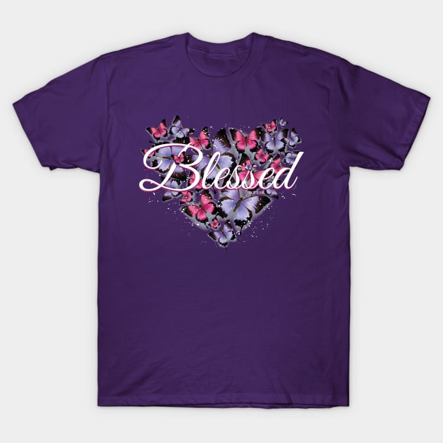 Blessed with Butterflies T-Shirt by Richardramirez82